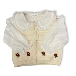 Conjunto Camisa y Chaleco Tejido
